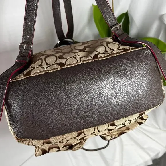 COACH Vintage Y2K Monogram Billie Leather and Canvas Backpack - Picture 2 of 14